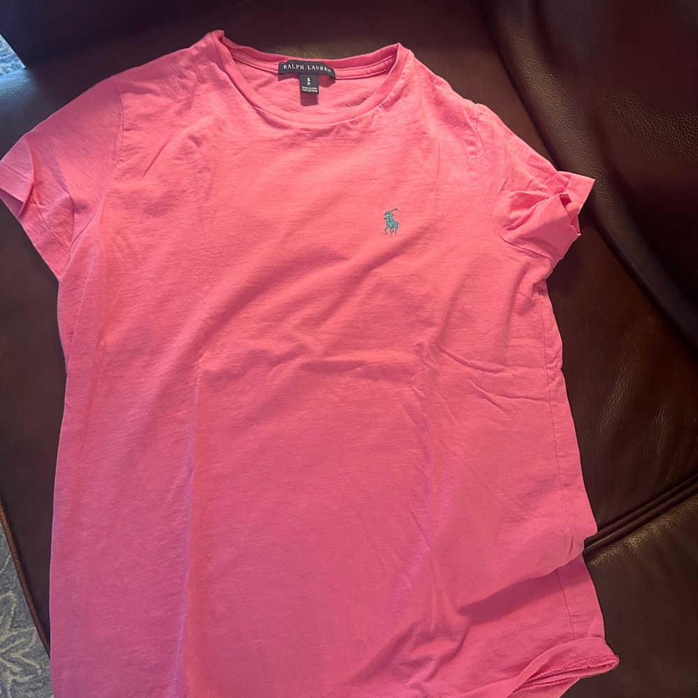 Ralph Lauren Bright Pink Short Sleeve Tee